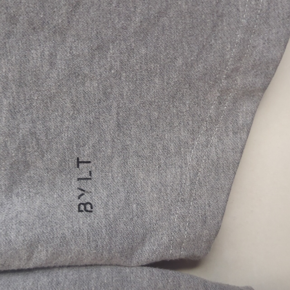 BYLT Basics Dtop Cut Crewneck Sweatshirt Long Sleeves Gray Size XL - Picture 6 of 8